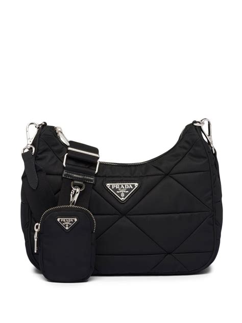 re-nylon padded shoulder bag prada|prada nylon tessuto shoulder bag.